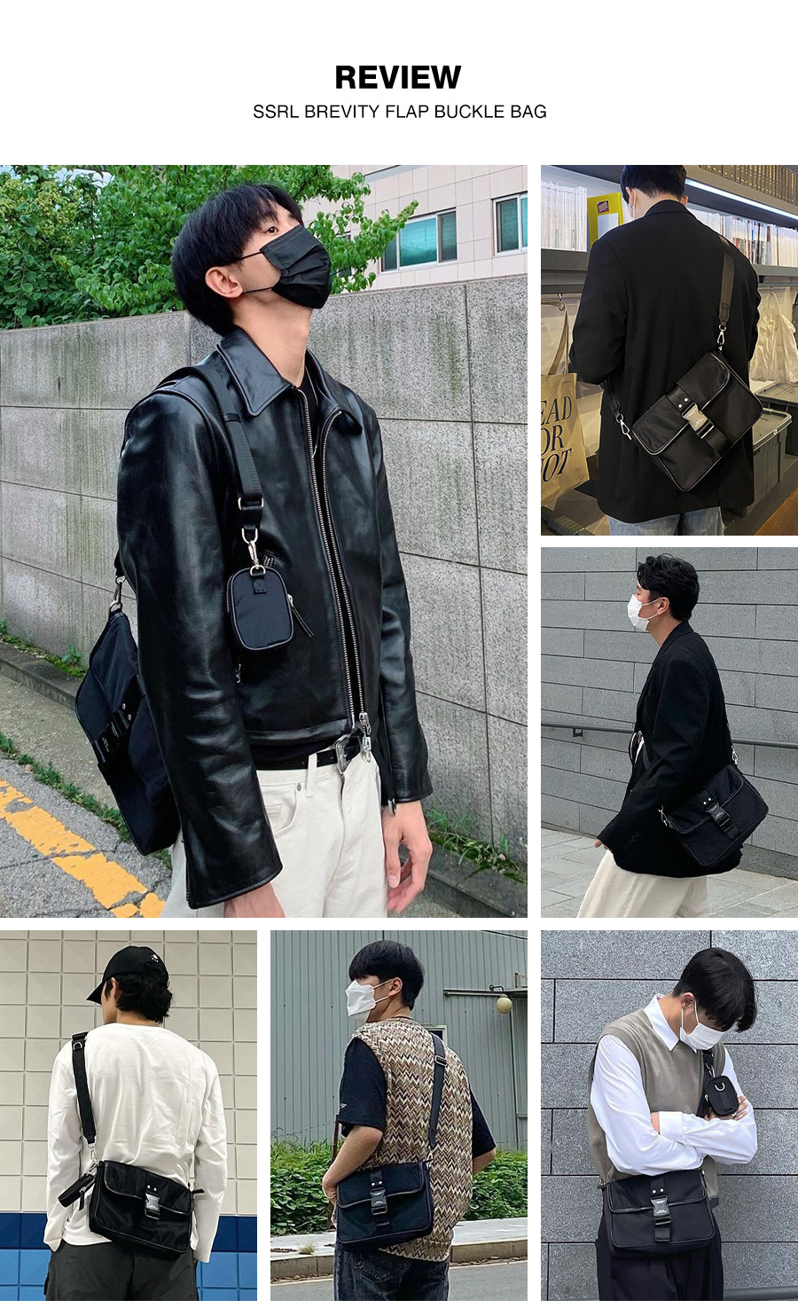 SSRL ■ brevity flap buckle bag BREVITY FLAP BUCKLE BAG / BLACK - SSRL | 60% - Asian Fashion